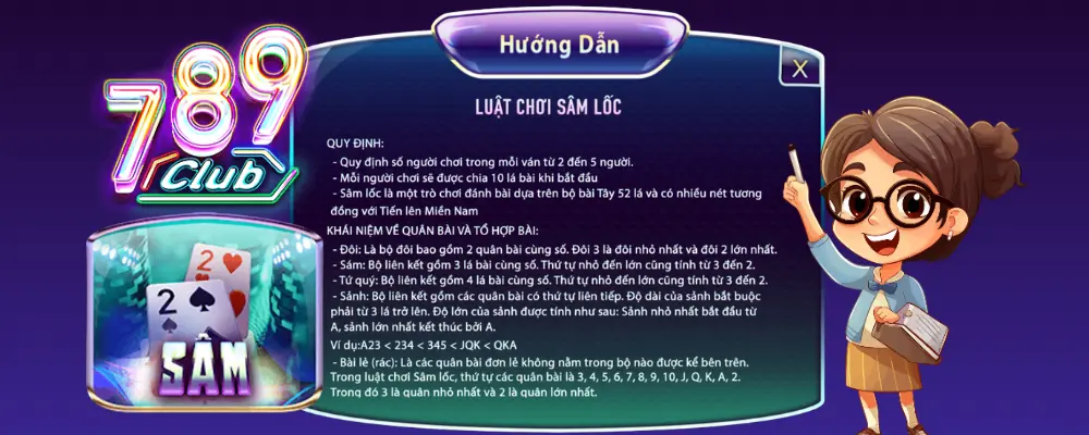 Sâm Lốc 789club – Game bài cuốn nhất Việt Nam 2 Luật chơi sâm lốc tại 789club